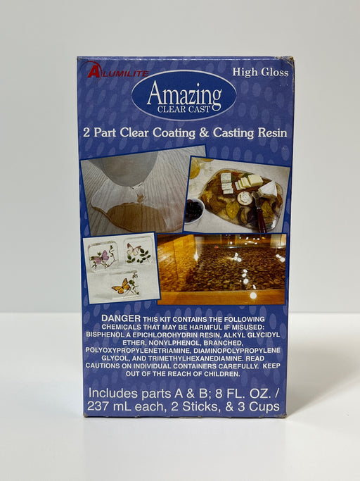 a package of clear casting resin kit sitting on a table