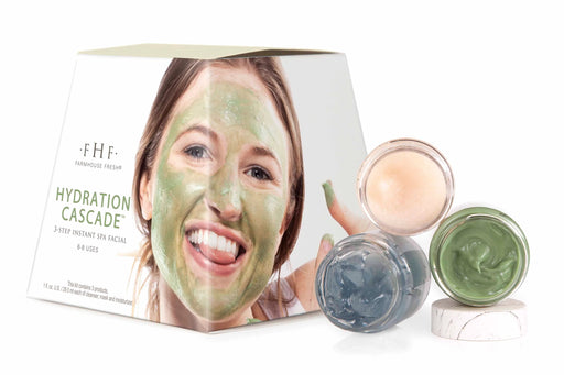 a box of face masks with a woman's face