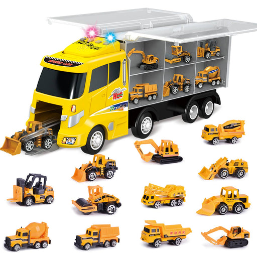 12-in-1 Die-cast Construction Truck Set