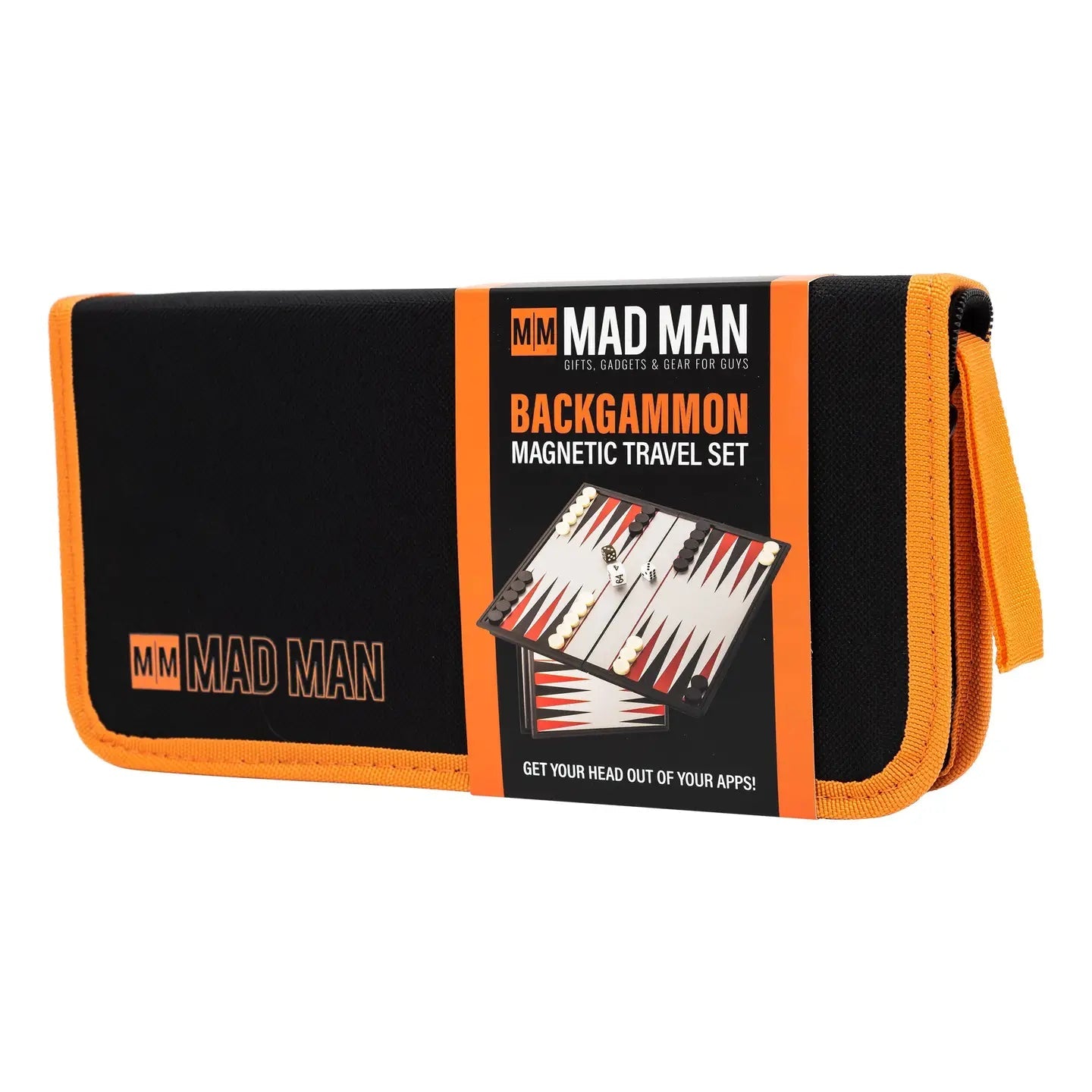 5-In-1 Magnetic Travel Game Set Backgammon in zippered case