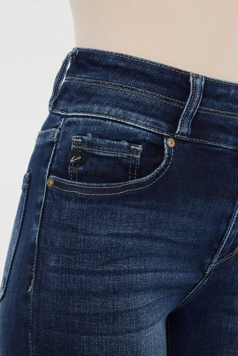 a close up of a person's butt wearing jeans