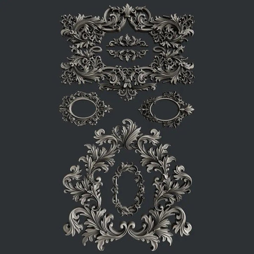 Baroque Frames Mold by Zuri