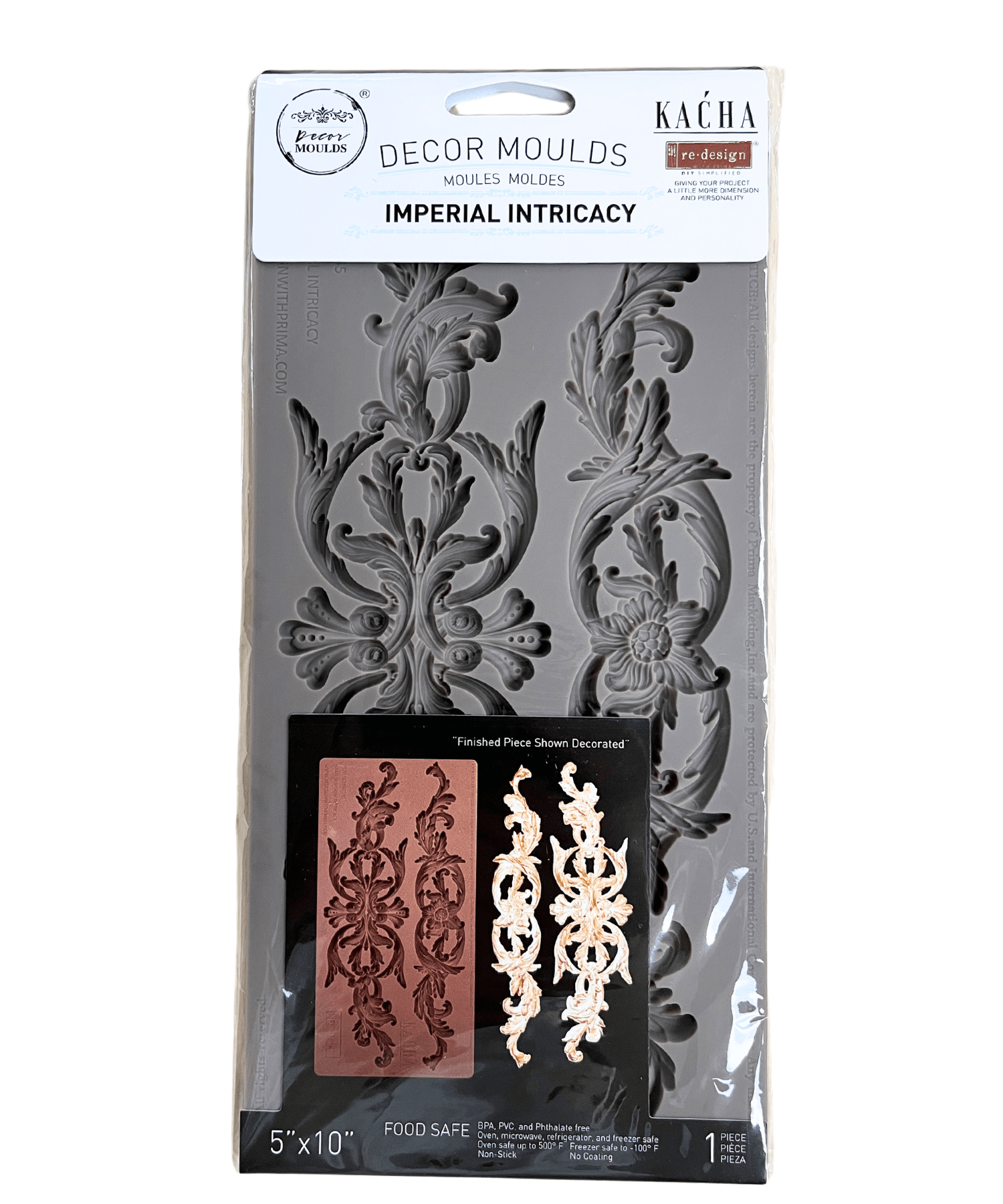 a package of decorative molds with a decorative design