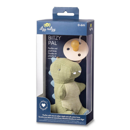 Dino Bitzy Pal Pacifier in box