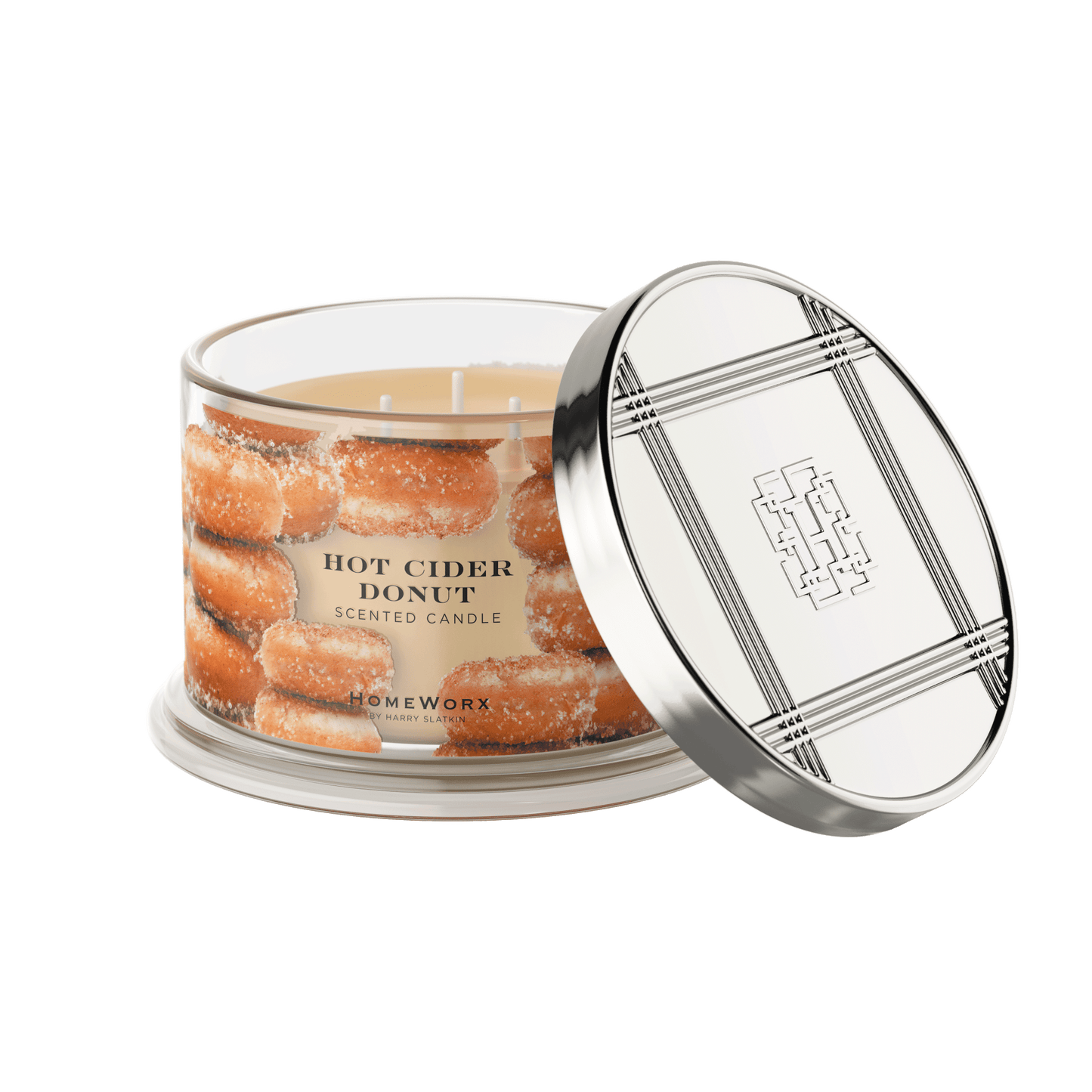 Hot Cider Donut 18-oz 4-Wick Scented Candle on white background