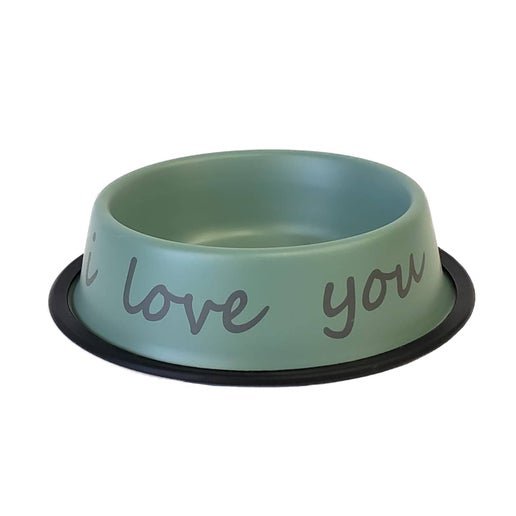 I LOVE YOU SO MUCH Stainless Steel Dog Bowl