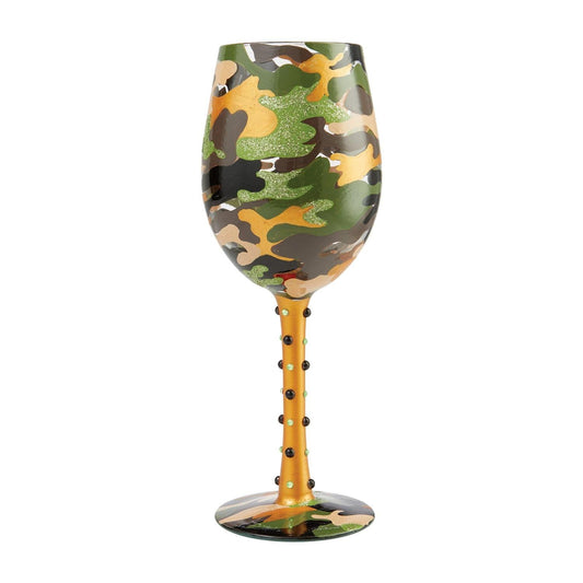 Lolita Camo Wine Glass 