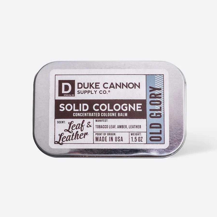 Old Glory Solid Cologne - Men's Cologne With Tobacco, Amber & Leather