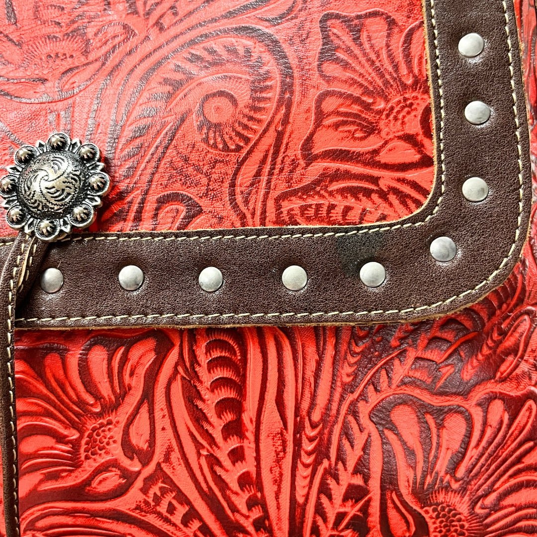 Red Multitude Leather Purse