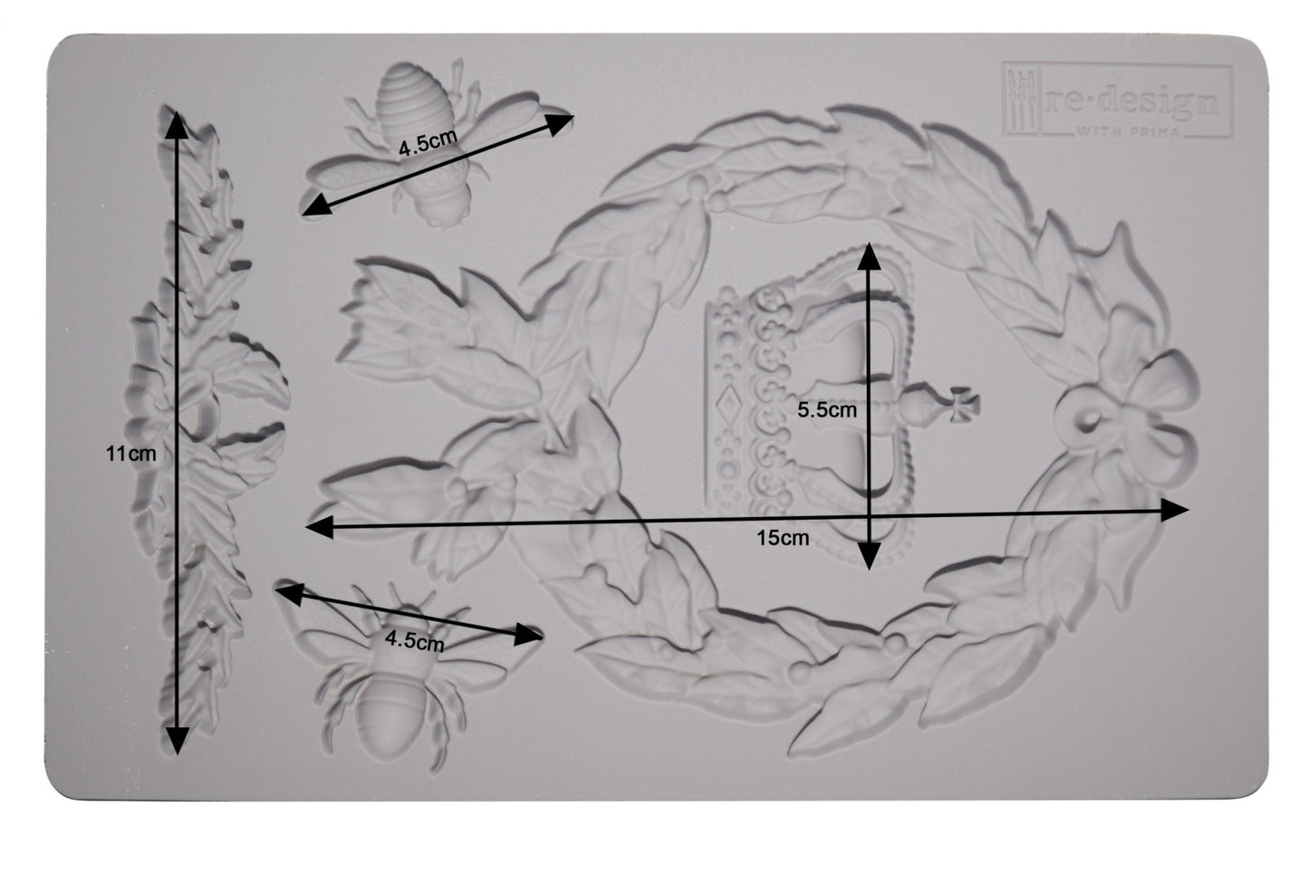 a white cutting board with a drawing of flowers and leaves