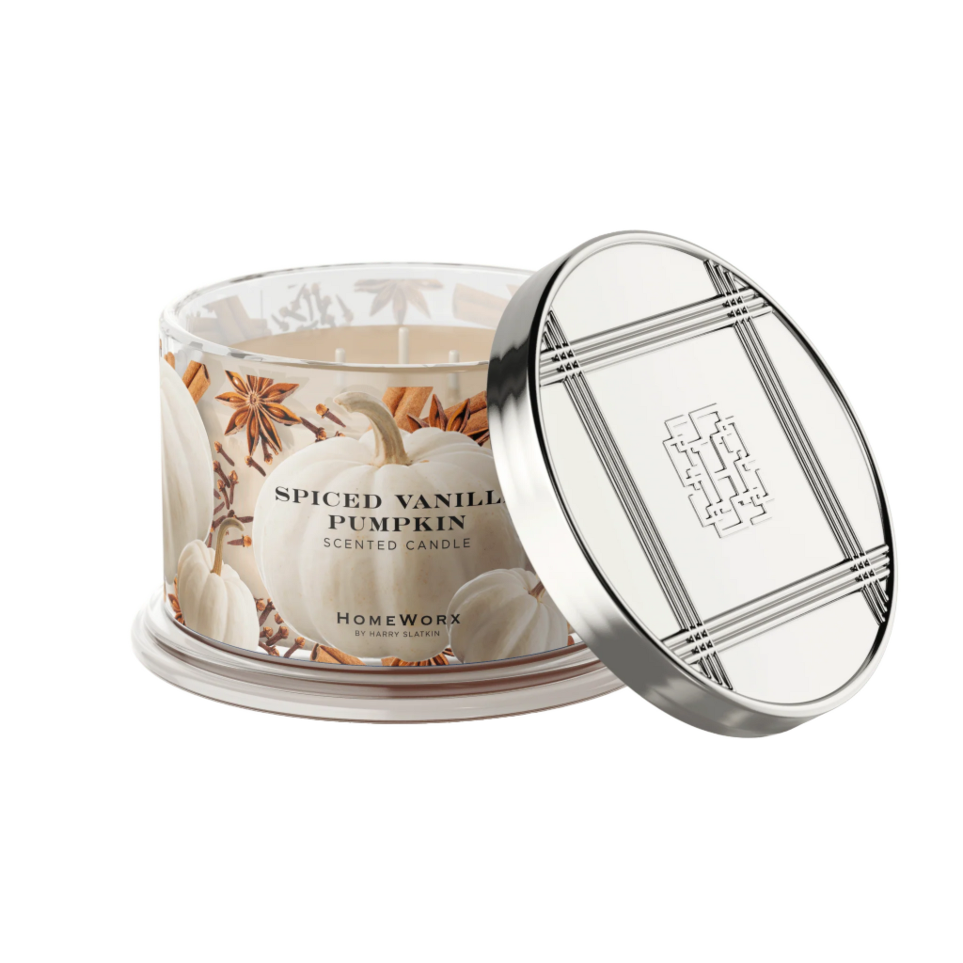 HomeWorx by Slatkin & Co. Spiced Vanilla Pumpkin 18-oz 4-Wick Candle