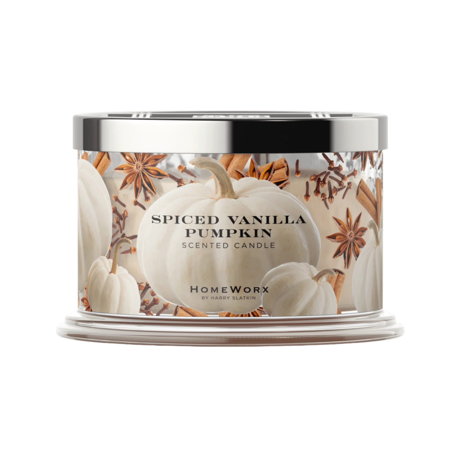 HomeWorx by Slatkin & Co. Spiced Vanilla Pumpkin 18-oz 4-Wick Candle