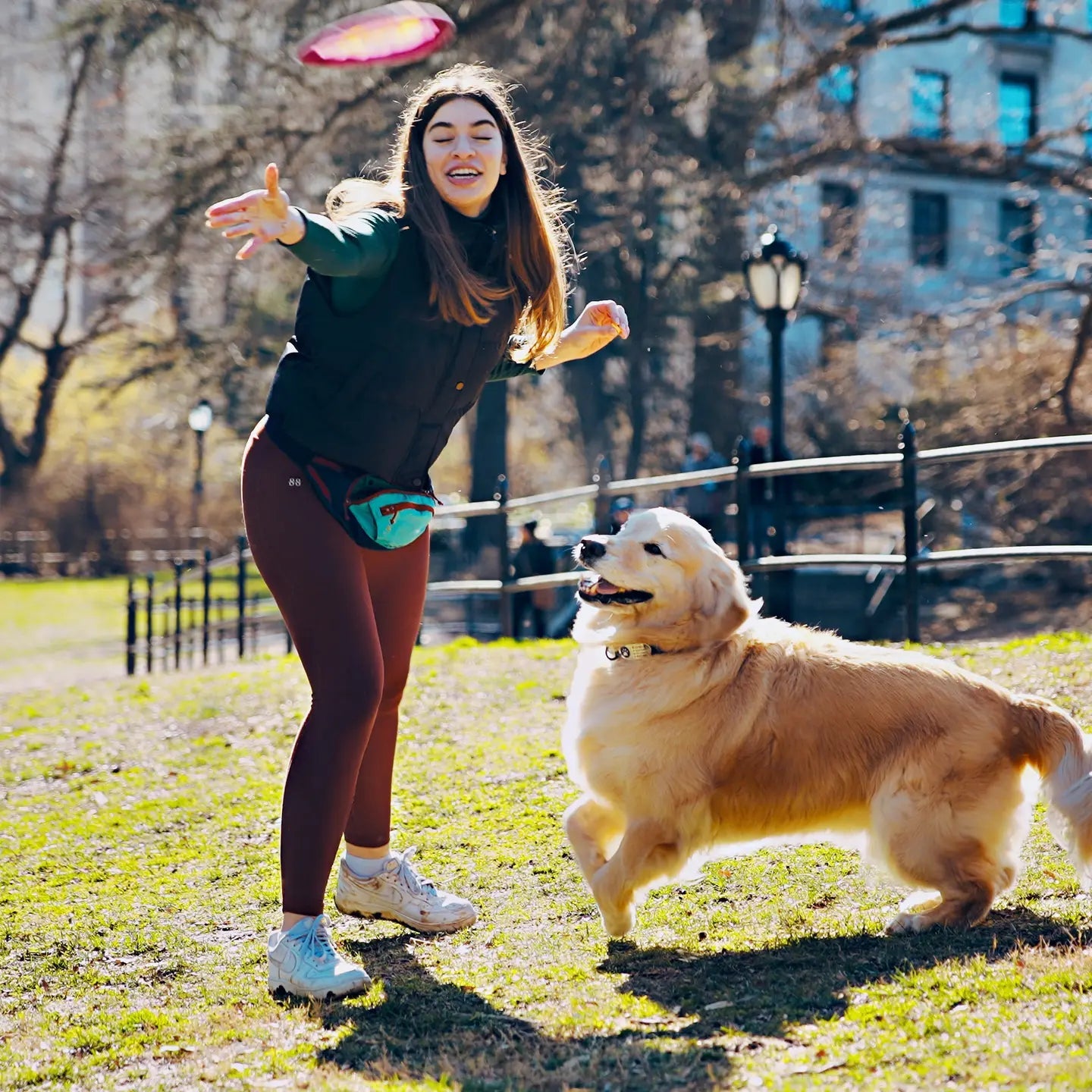 Tall Tails Large 9" Dog Frisbee - Soft Flying Disc for Safe Fetch Play and Active Dogs