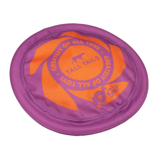 Tall Tails Large 9" Dog Frisbee - Soft Flying Disc for Safe Fetch Play and Active Dogs