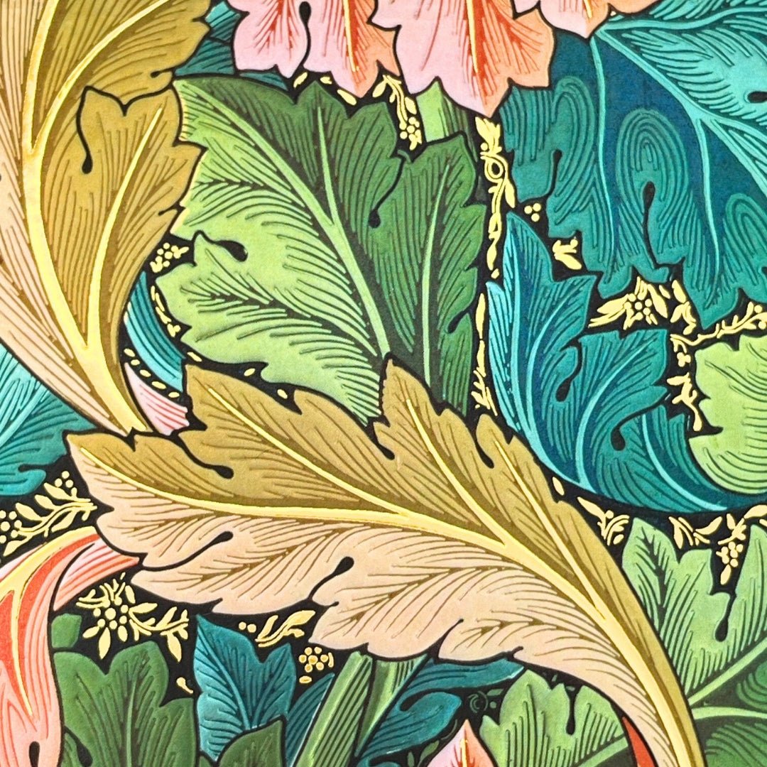 William Morris Acanthus Journal - Hardback closeup of pattern