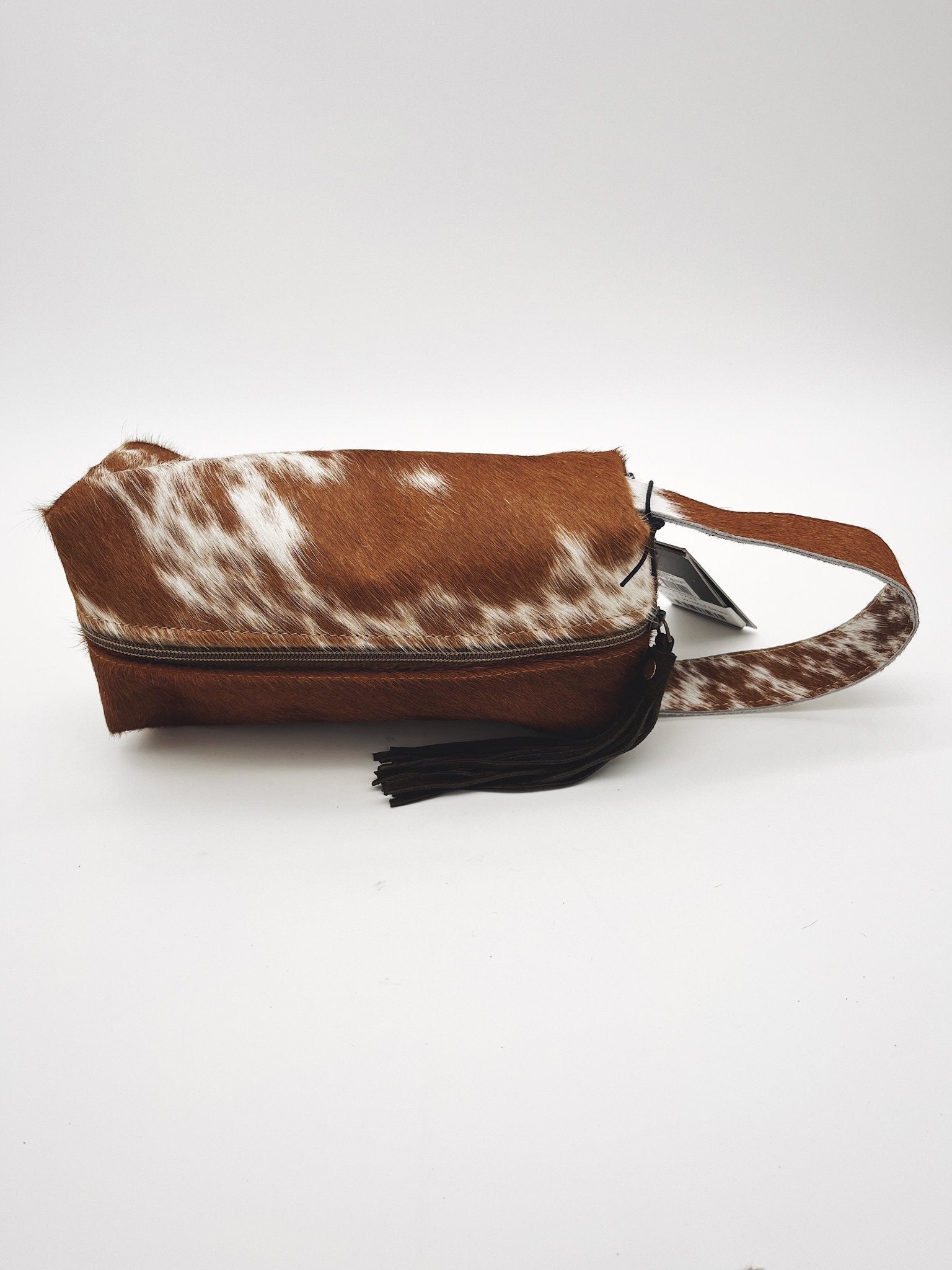 Wistful Skies Dopp Kit with Cowhide Fringe Zipper and Handle