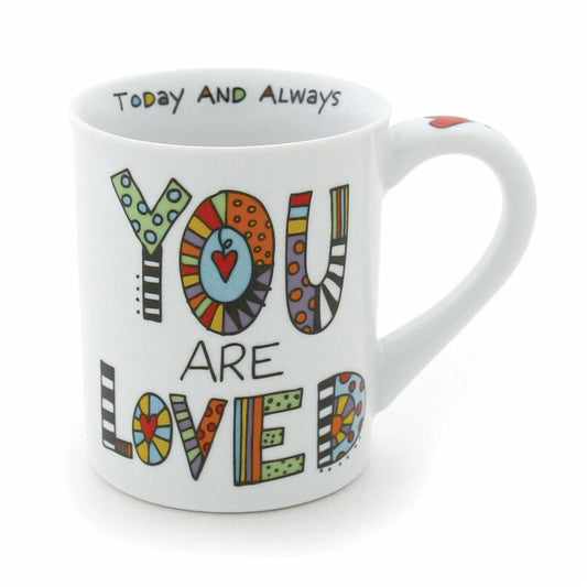 You Are Loved 16 Oz Porcelain Coffee Mug 