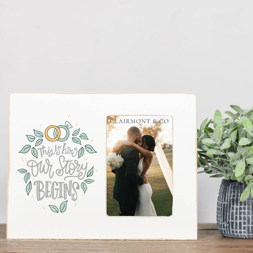 Wedding picture frame. 