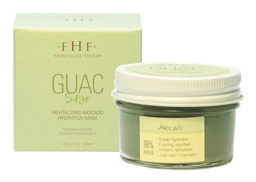 a jar of guac star for revitaling  hydration mask